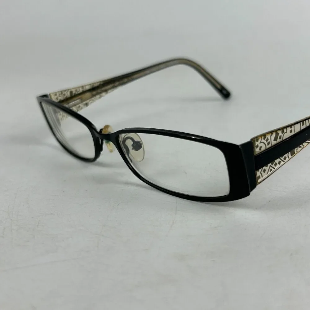 Chelsea Morgan CM 1010 BK Eyeglasses Womens Frames‎ Black Rectangular 50-16-135